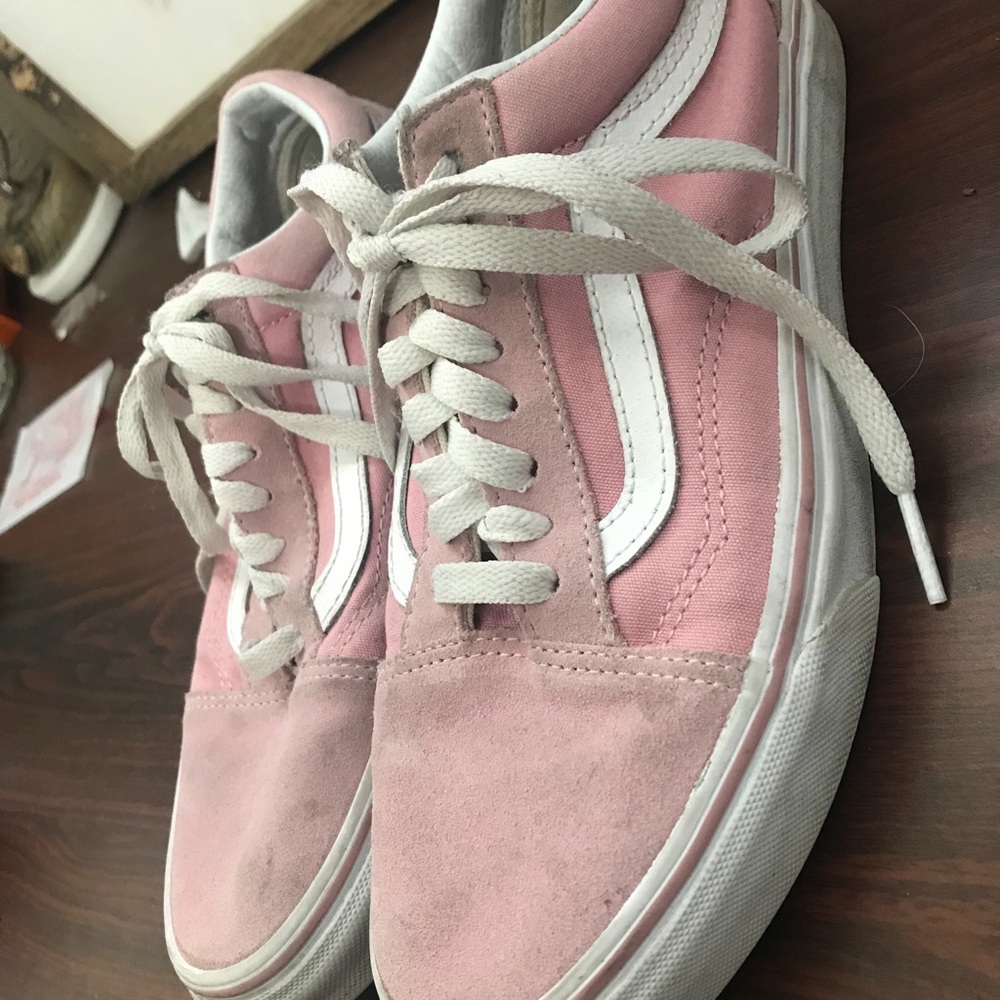 Pink Old Skool Vans 8